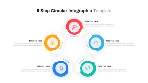 82 Powerpoint Tutorial 5 Step Circular Infographic Presentation Free ...