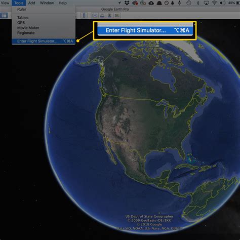 Google Earth Flight Simulator