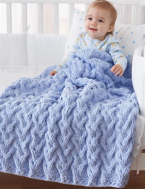 Bulky Yarn Crochet Afghan Patterns for Beginners Ba Blanket Knitting ...