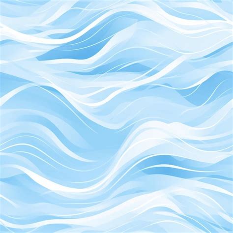 Premium AI Image | Blue waves on a white background.