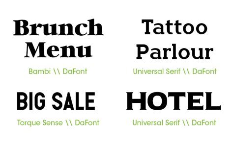 16 Free Fonts for Signage Design