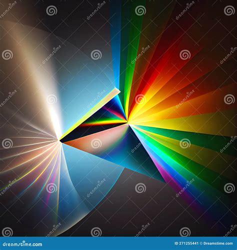 Prism Refraction Cartoon Vector | CartoonDealer.com #12373347