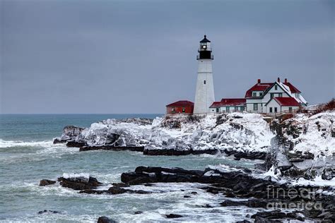 Portland Head Lighthouse in Winter #4 Photograph by Denis Tangney Jr ...