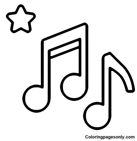 Music Notes Coloring Pages - Coloring Pages For Kids And Adults