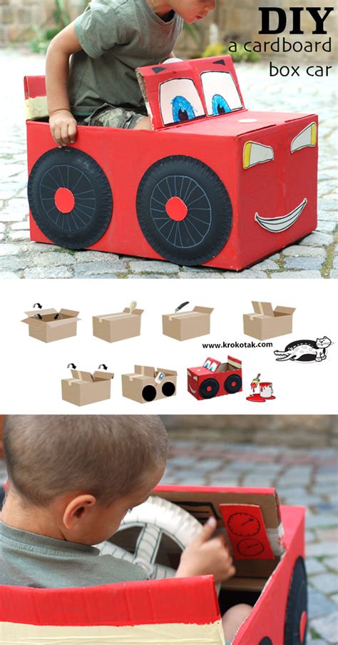 krokotak | DIY Cardboard Box Car