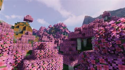 Minecraft Cherry Blossom Wallpaper