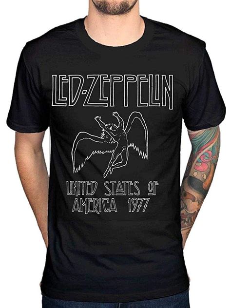 Led Zeppelin T Shirt S Printed Sleeve Tee Shirts | Stellanovelty