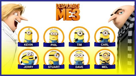 Minions names and pics - atilabare