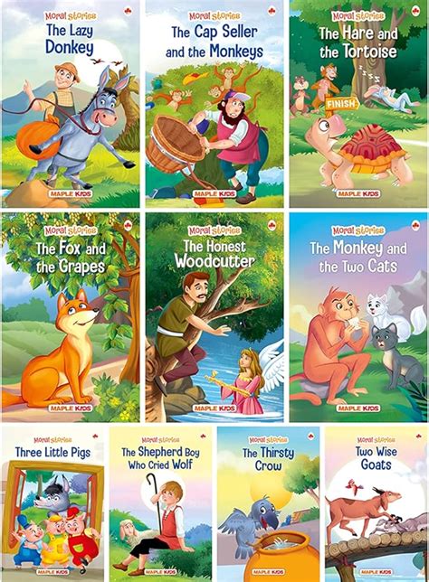 Story Book For Kids Moral Stories (Set Of 10 Books), 45% OFF