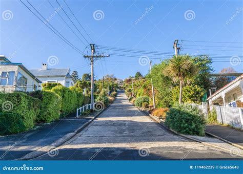 Baldwin Street Which is Located in Dunedin,New Zealand Stock Image ...