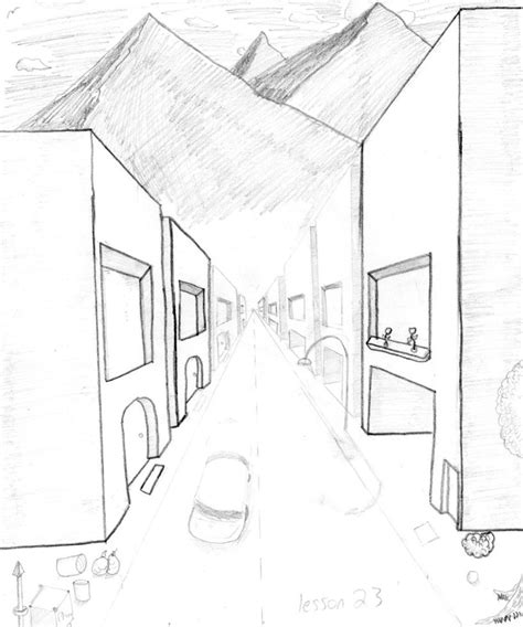 Building Perspective Drawing at GetDrawings | Free download