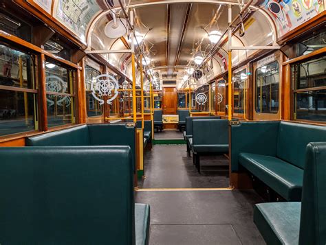 Refurbished W8 class tram interior, Melbourne : Trams