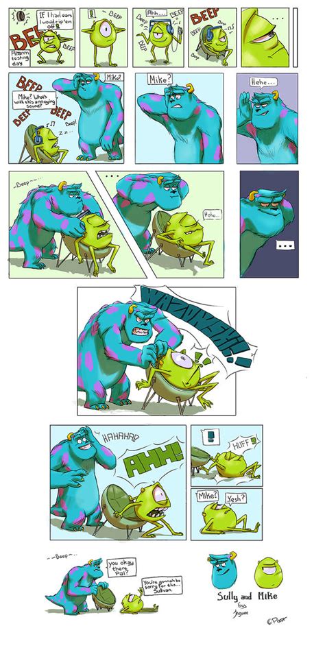 Sulley and Mike by ingunnsara on DeviantArt