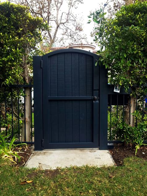 Arched Top Automatic Slide Entry Driveway & Security Gates in Black ...