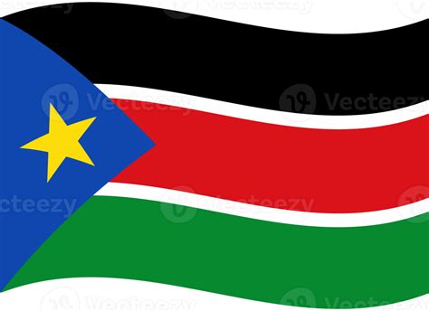 South Sudan flag wave. South Sudan flag. Flag of South Sudan 27292154 PNG