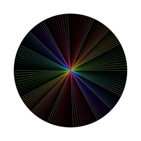 Rainbow line art - Openclipart