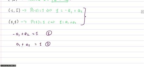 Find the quadratic polynomial whose graph passes through the points (0 ...