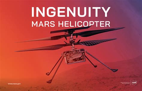 Ingenuity Mars Helicopter Poster – NASA Mars Exploration