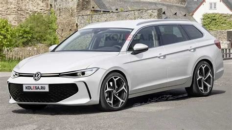 2024 Volkswagen Passat Render Looks Like A Sporty Stretched Golf Wagon