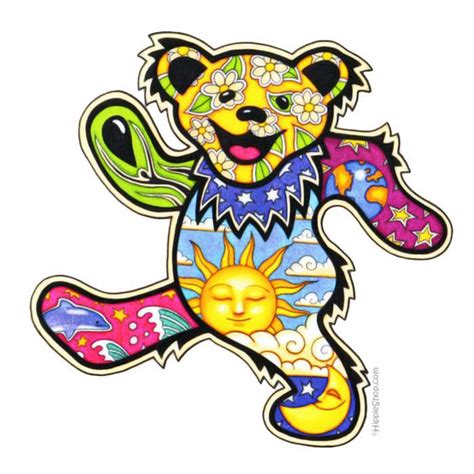 Grateful Dead Bear Vector at Vectorified.com | Collection of Grateful ...