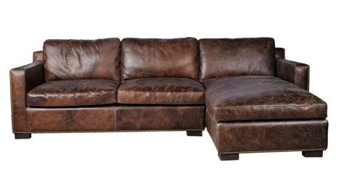 Rustic Sectional Corner Leather Sofa With Right Arm Chaise - Buy ...