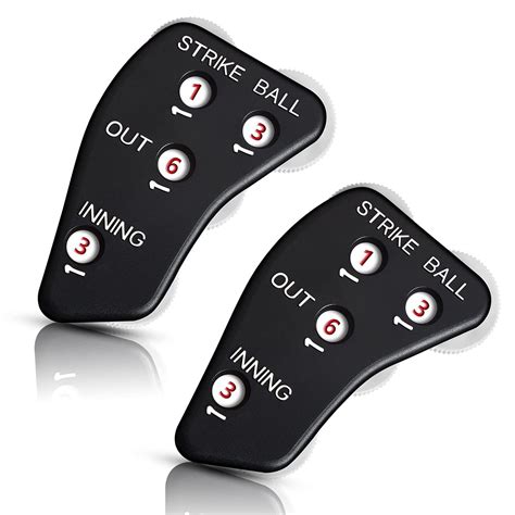 HyperPiggy 2Pcs 4-Dial Umpire Indicator Umpire Clicker Umpire Gear with ...