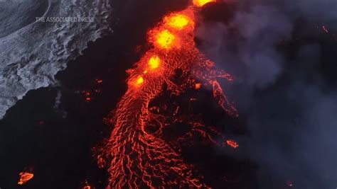 National Post | Drone Footage Of Iceland Volcano Eruption Shows ...