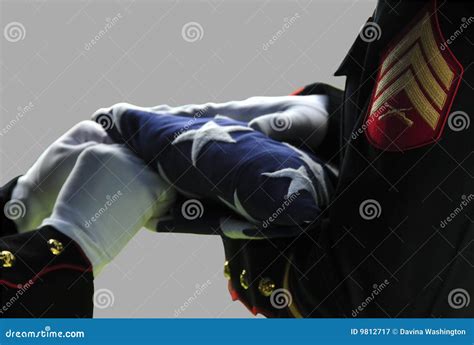 American Flag Folding Ceremony Royalty Free Stock Photography - Image ...