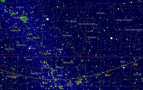 Map of the Constellations - In-The-Sky.org