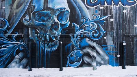 Download Skull Graffiti Street Art Wall 4k - Street Art Background ...