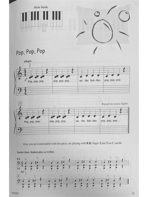 Pop Pop Pop easy piano | PDF