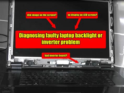 Diagnosing Faulty Laptop Backlight or Inverter Problem