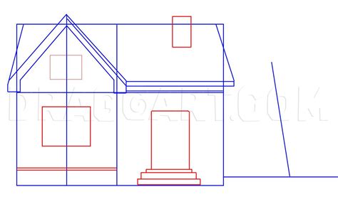 How To Draw A House, Step by Step, Drawing Guide, by Dawn | dragoart ...