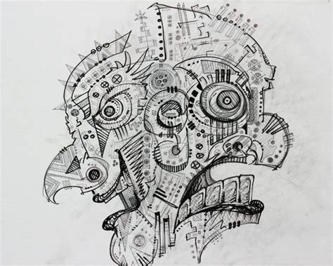 Left Brain/Right Brain Drawing by Evan Maxon | Saatchi Art