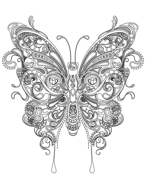 Butterfly Coloring Pages For Adults Best Coloring Pages For Kids