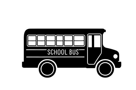 school bus silhouette illustration 46569677 Vector Art at Vecteezy