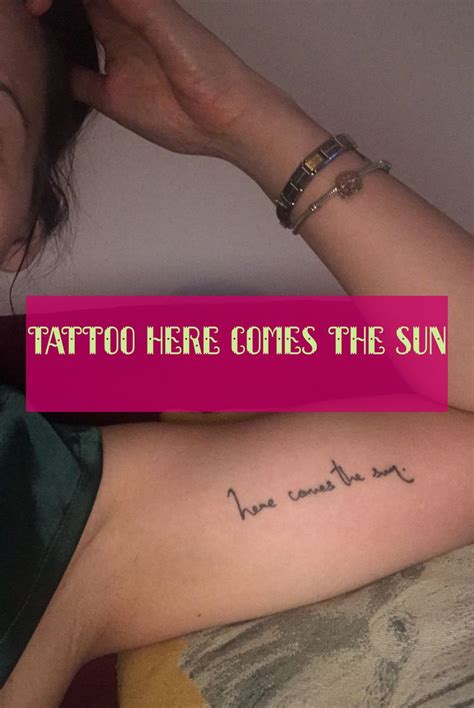 tattoo here comes the sun tattoo hier kommt die sonne sun tattoo | Sun ...