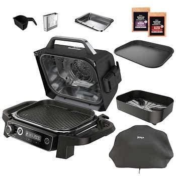 Ninja Woodfire Electric Outdoor Grill, Smoker, & Griddle | Costco