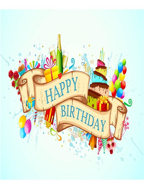 40 free birthday card templates templatelab - happy birthday template ...