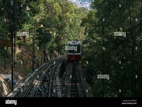 Penang Hill funicular train Stock Photo - Alamy