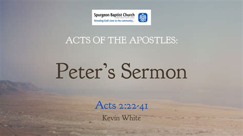 The Acts of the Apostles #3 Peter's Sermon - Logos Sermons