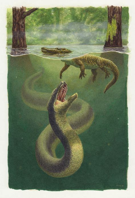 Titanoboa by Esther van Hulsen | Prehistoric animals, Extinct animals ...