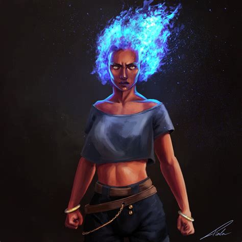 ArtStation - Genasi DnD character commission Dnd Art, Fantasy ...