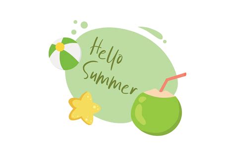 Hello Summer Vector-3 Graphic by goodcicadaid · Creative Fabrica