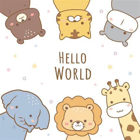 Baby Animals Cartoon Background