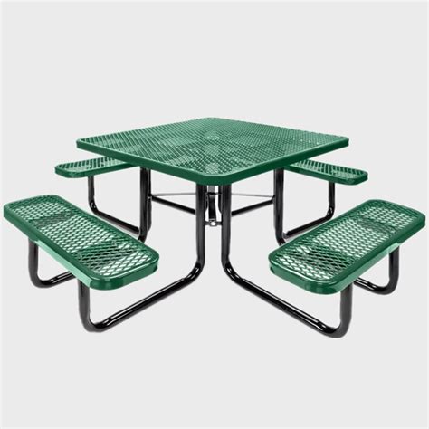 Round Thermoplastic Coating Picnic Table