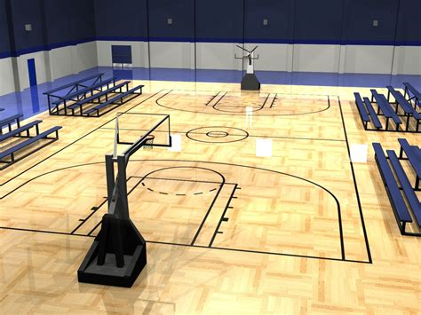 Basketball Court Background HD Free Download