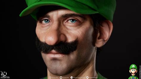 ArtStation - 3D Model of Luigi from Super Mario (Real Time), Hossein ...