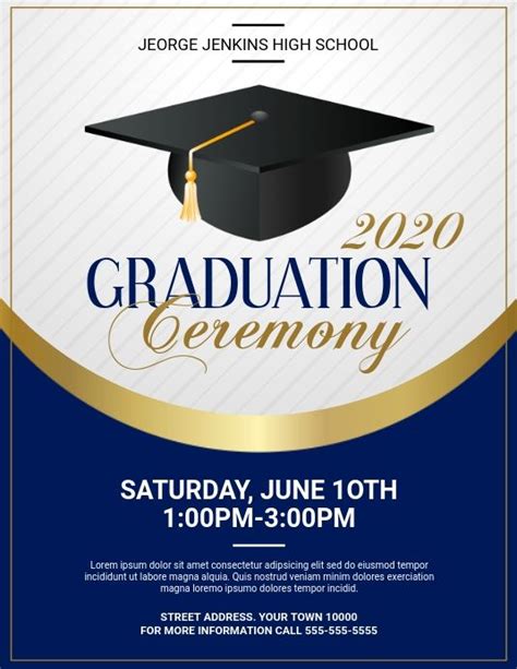 Graduation Ceremony | Graduation invitations template, Graduation ...