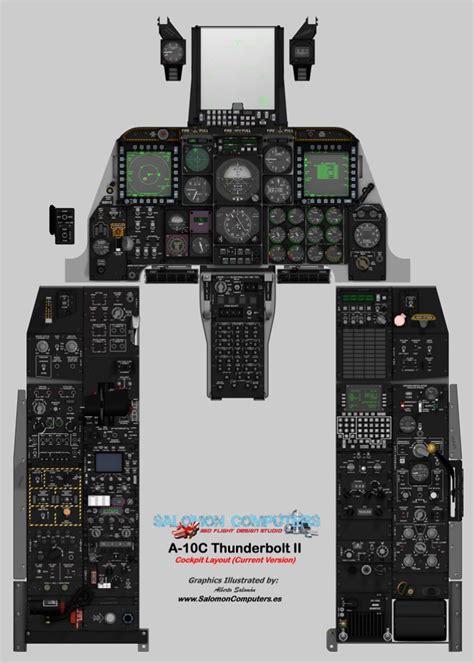 A 10 Cockpit View Cockpit aircraft a10 warthog airplane ww2 fighter ...